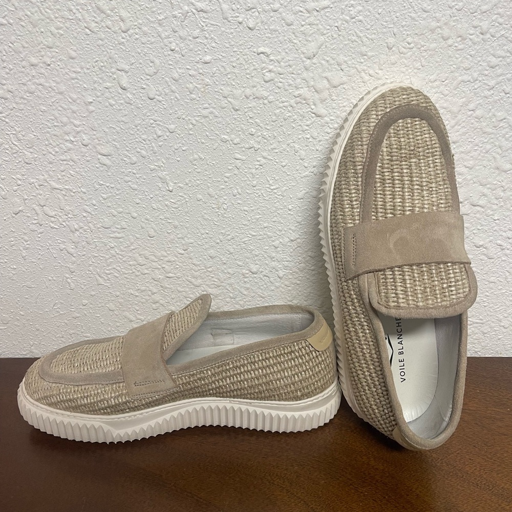 Voile Blanche Beige Loafers Size 39